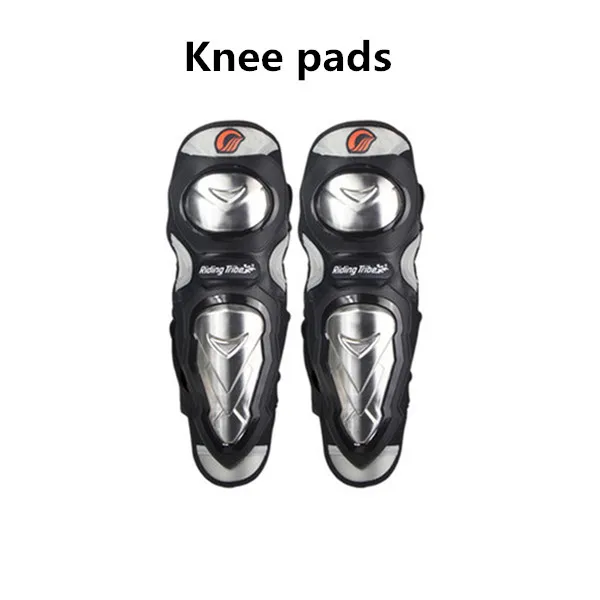 Наколенники Elbowpads из нержавеющей стали Тяжелая защита локоть и колена езда Защитная Броня мотоциклист протектор голени HX-P19 - Цвет: Kneepads