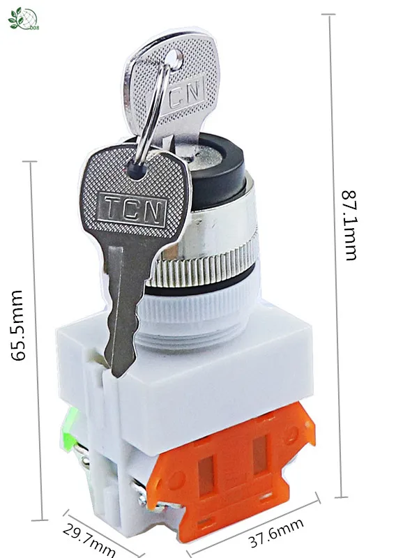 LAY37 AC 380V 10A DPST 2 позиционный 3 позиционный поворотный переключатель на замке с ключом 1 N/O 1 N/C