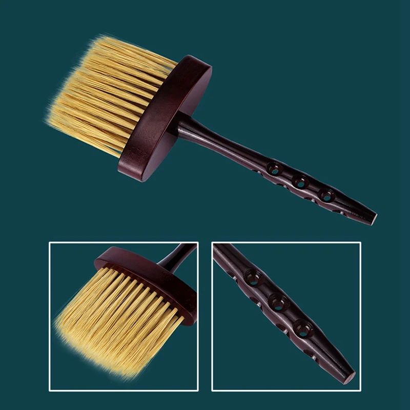 1 шт. Шейная метелка для лица салонная щетка для чистки волос деревянная щетка-сметка для парикмахерской очиститель для волос Расческа инструменты