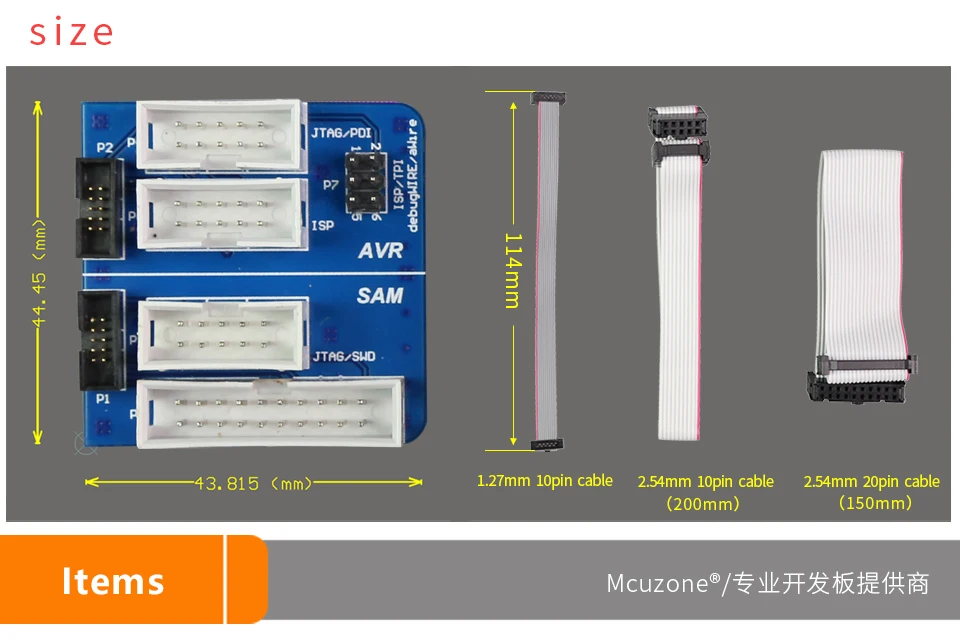 sam (jtag swd) ATATMEL-ICE-ADPT kit adaptador frete grátis