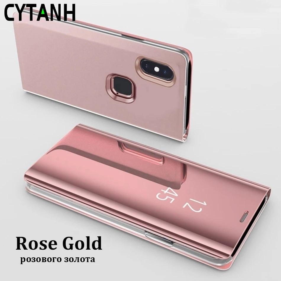 Смарт mi rror флип чехол для Xiao mi Red mi 6A 7A 5 Plus mi 9T Pro 9 8 SE A1 A2 S2 K20 Pro кожаный чехол для 4X Note 8 7 5 6 5A