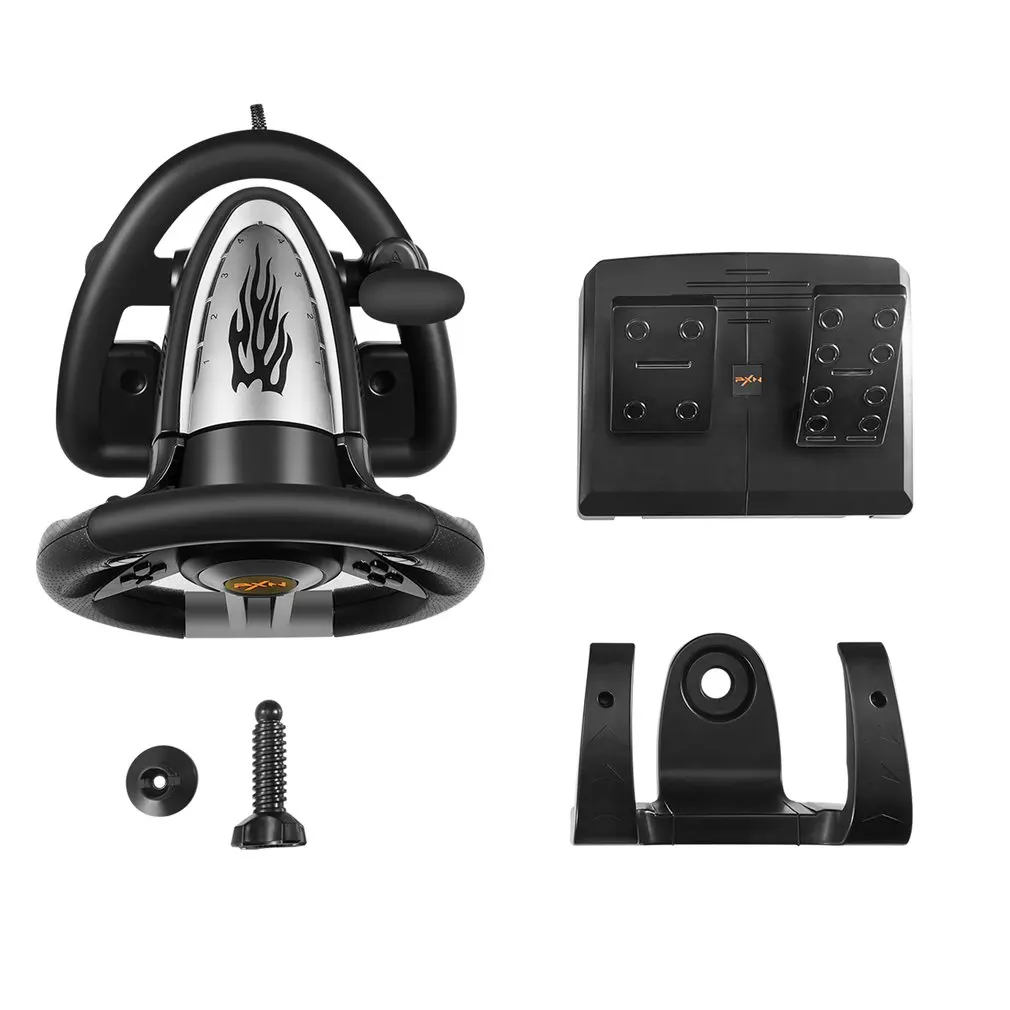 

PXN V3II Racing Game Pad 180 Degree Steering Wheel Vibration Joysticks With Foldable Pedal For PC PS3 PS4 All-in-one