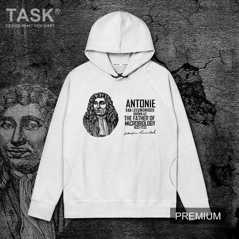 有名人アントニーバン Leeuwenhoek オランダ微生物学服ロングスリーブフードセーターメンズトラックスーツカジュアルプルオーバー潮 Hoodies Sweatshirts Aliexpress