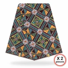 Анкара африканская ткань 12 ярдов Хлопок Нигерия стиль шитье Африканский Воск Печать Ткань Гана для свадебная одежда платье 91821
