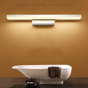 

Mirror Headlights Acrylic Waterproof Luminous Makeup Vanity Wall Light Upscale 9/12W Bathroom Lighting LED Tube Modern