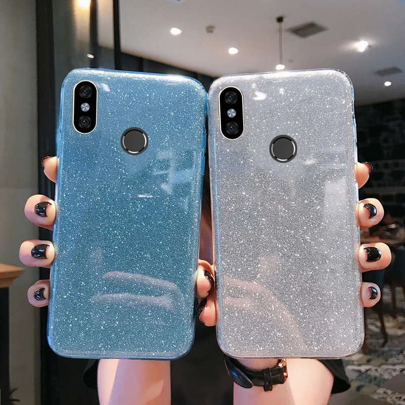 Glitter Flash powder three in one Case for Huawei MATE 20 9 10 PRO P8 LITE 2017 P9 PLUS HONOR 8 V9 V10 Soft Silicon |