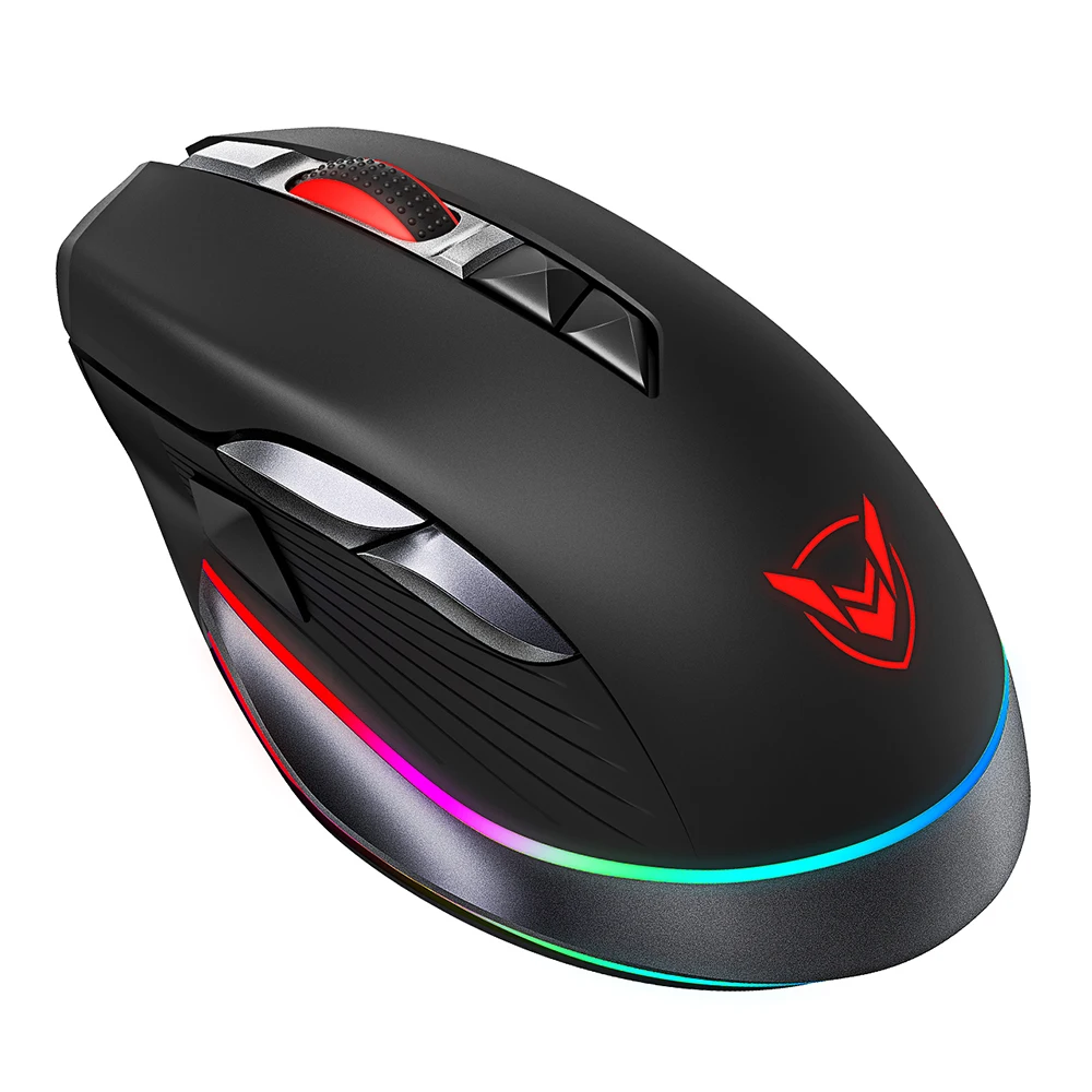 PICTEK PC255 игровая мышь беспроводная 10000 dpi RGB мышь перезаряжаемая эргономичная компьютерная мышь с 8 программируемыми кнопками для ПК - Цвет: Gaming Mouse