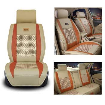 

Car Accessories PU Car Seat Covers Set Universal Auto Seat Cover PU Leather Automobile Chair Pad Cars Front Back Protect Cushion