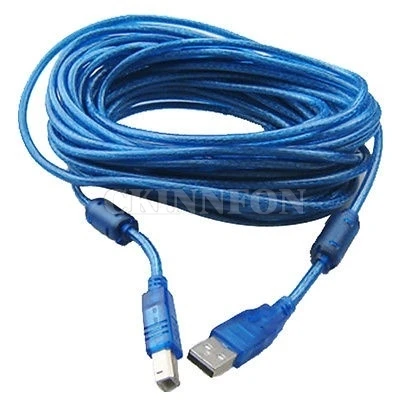 100 шт./лот USB2.0 кабель для принтера тип А мужской тип в мужской двойной экранирующий сканер синхронизации данных Высокая скорость для hp Canon Epson
