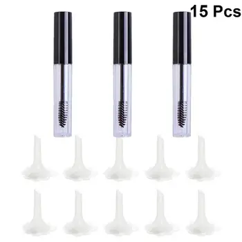 

1 Set 10ml Lip Gloss Tubes Empty Clear Lip Eyeliner Tube With Mascara Tube Funnel Set DIY Makeup Tool Kit For Home Travel Shop