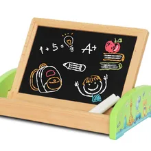 Детская доска для рисования деревянная-в-двухсторонний блокнот для рисования Магнитный джойпин живопись многофункциональные развивающие деревянные игрушки