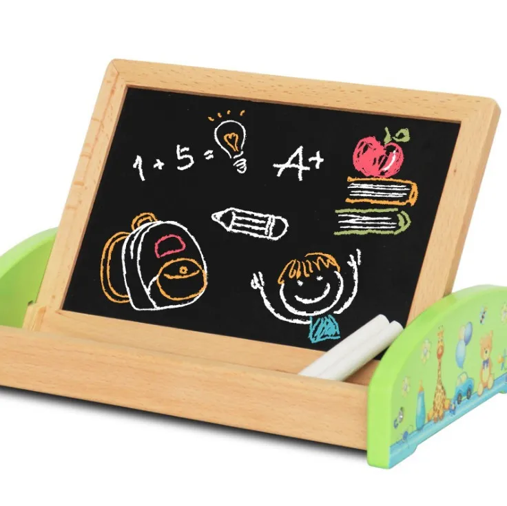 

CHILDREN'S Drawing Board Wooden-in-Double-Sided Sketchpad Magnetic Joypin Painting Multi-functional Educational Wooden Toys