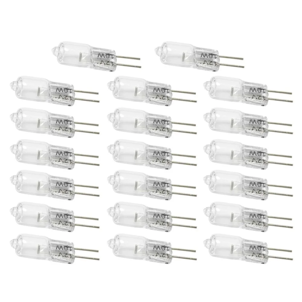 Grânulos de Cristal w g4 Halogênio Lâmpadas Base Clara Inseridos Lâmpada Alta Qualidade 20 Pçs 12 v 10 8 Lâmpadas de halogênio