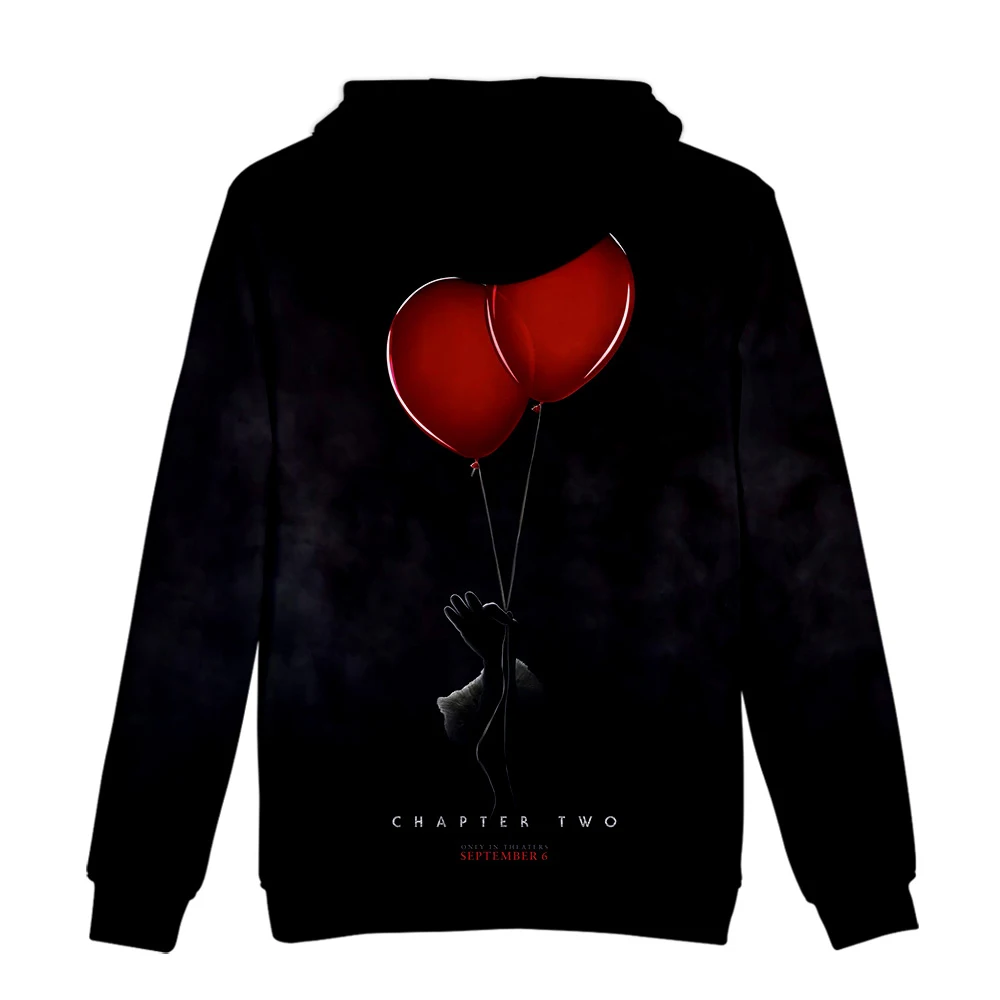 It Chapter/толстовки с капюшоном с модным 3D принтом; Мужские Женские повседневные толстовки; популярные толстовки Harajuku; толстовки с капюшоном для мальчиков и девочек; сезон осень-зима