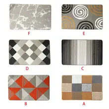 Европейский стиль, коврик для внутренней двери, геометрический, цветной, в клетку, толстый, стекающийся пол, ковер, износостойкий, не скользит, коврик для ванной