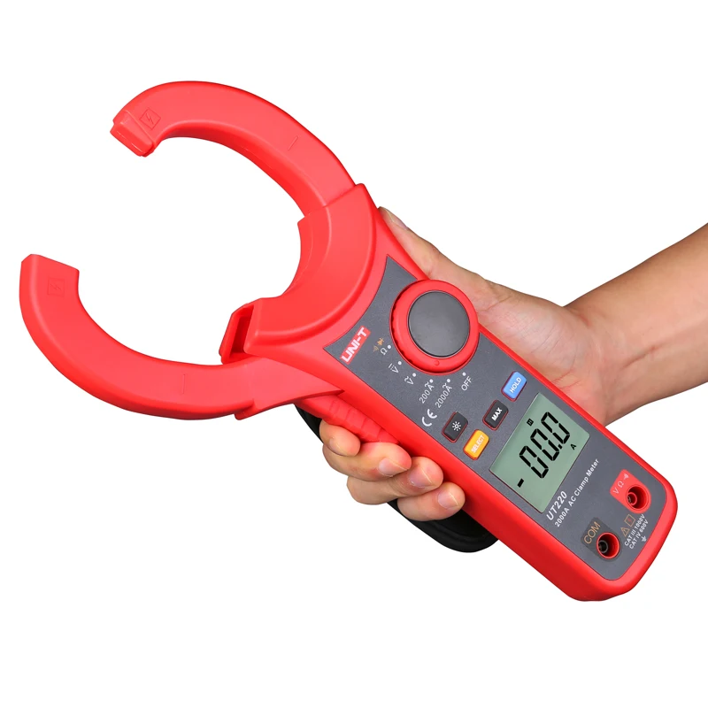 UNI-T UT220 2000A Digital Clamp Meter AC DC voltage AC current Resistance tester Diode test Auto range Data hold Multimeter