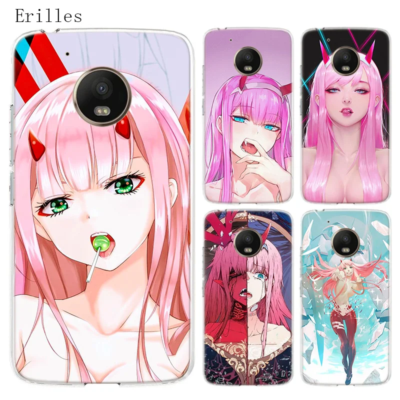 Darling In The Franxx Zero Two Silicone Soft Case For Motorola Moto G8 G7 Power G6 G5 G5S E4 E5 Plus G4 Play Cover Coque