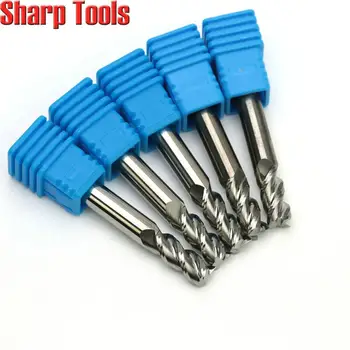 

6*35*150MM 3 Flute Tungsten Carbide Milling Cutters for Aluminum CNC Router Bits Cutting 5pc Aluminium End Mill Processing Tool