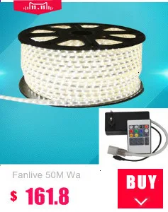 Fanlive 5050 60 светодио дный s/m Ac110v/220 В 14,4 Вт/м 840lm/m Rgb Запуск светодио дный полосы света 25 м/лот + контроллер Rgb