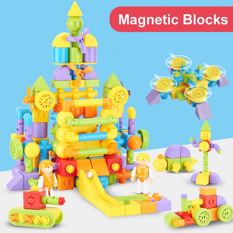 Конструктор 3D магнитный конструктор сделай сам сборный трубопровод