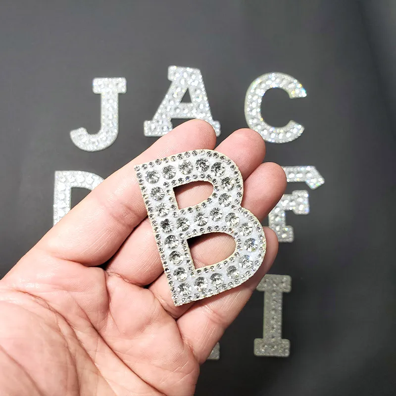 Rhinestone Letters Clothing  Rhinestone Letter Sticker Iron - Iron Clothes  A-z 26pc - Aliexpress