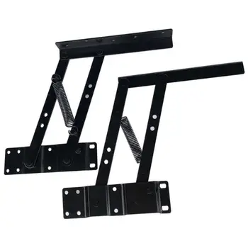 

EASY-Folding Spring Tea Table Hinge Furniture Lift Up Top Mechanism Hardware Lifting Rack Shelf For Coffee Computer table
