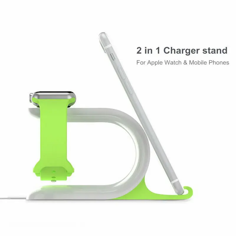 2 in 1 Multi Universal Charging Dock Stand Holder Docking Station Charger Holder for Smart Watch for iPh Mobile Phone Holder
