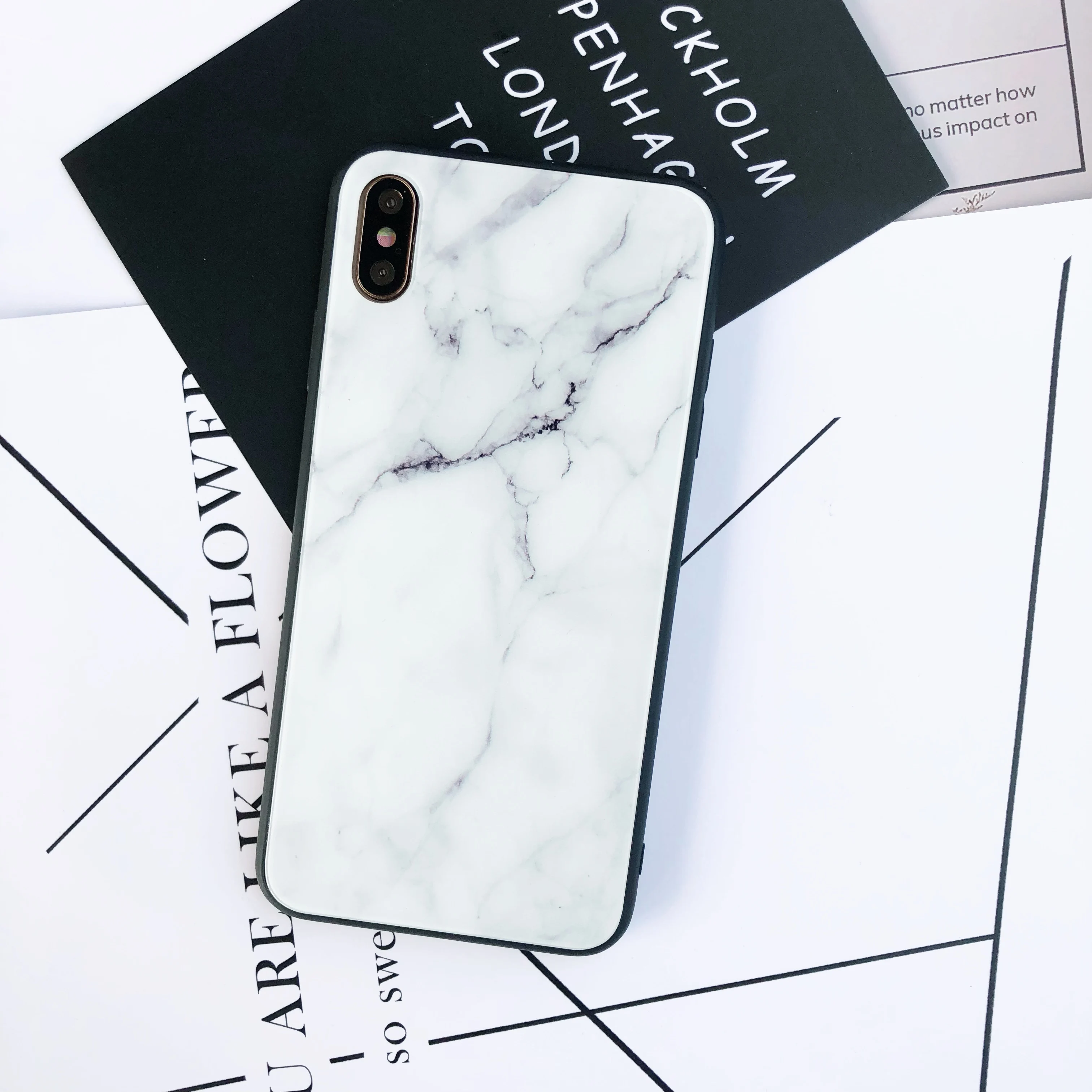For Iphone 12 11 Pro Max Mini X Xs Xr 7 8 Plus High End Marble Design Style Phone Case Phone Case Covers Aliexpress