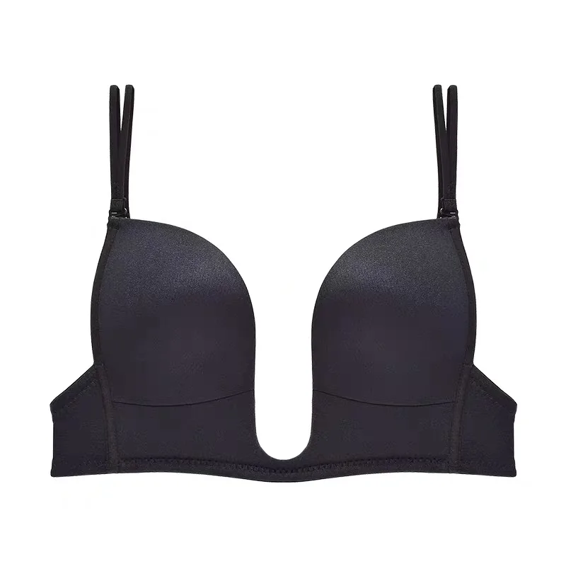 Glacé Triangle Bra in Black