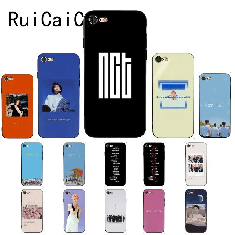 Ruicaica NCT 127 Kpop grupo Menino ТПУ Черный чехол для телефона оболочка iPhone 8 7 6 6S X XS MAX 5 5S SE XR 11 Pro