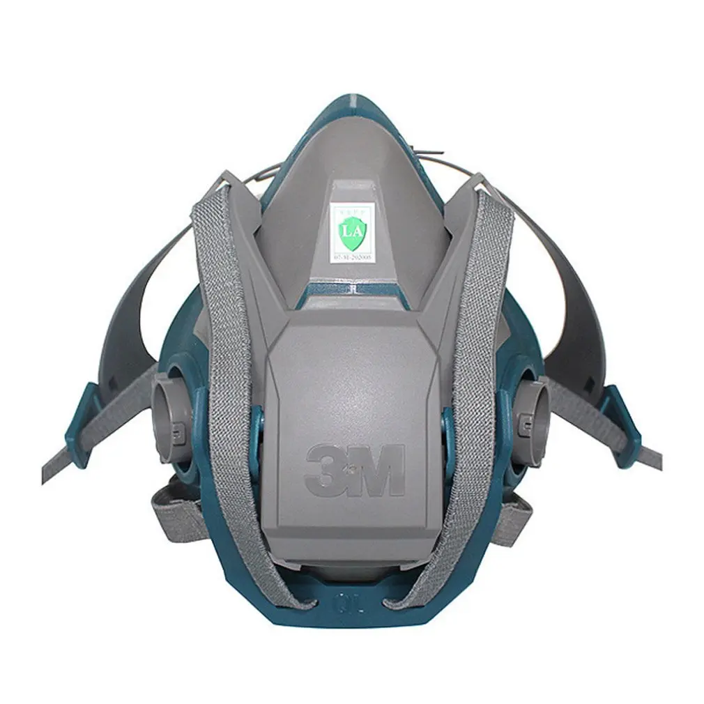 

6502 Half Face Type Dustproof Gas Mask Respirator Four Gear Elastic Adjustment Skin Contact Comfort Breathing 1 Pcs