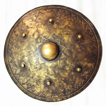 

2-color Industrial Style Retro Round Shield Wall Hanging Home Accessories/ Classic Farm Loft Indoor Souvenirs Iron Art Decor