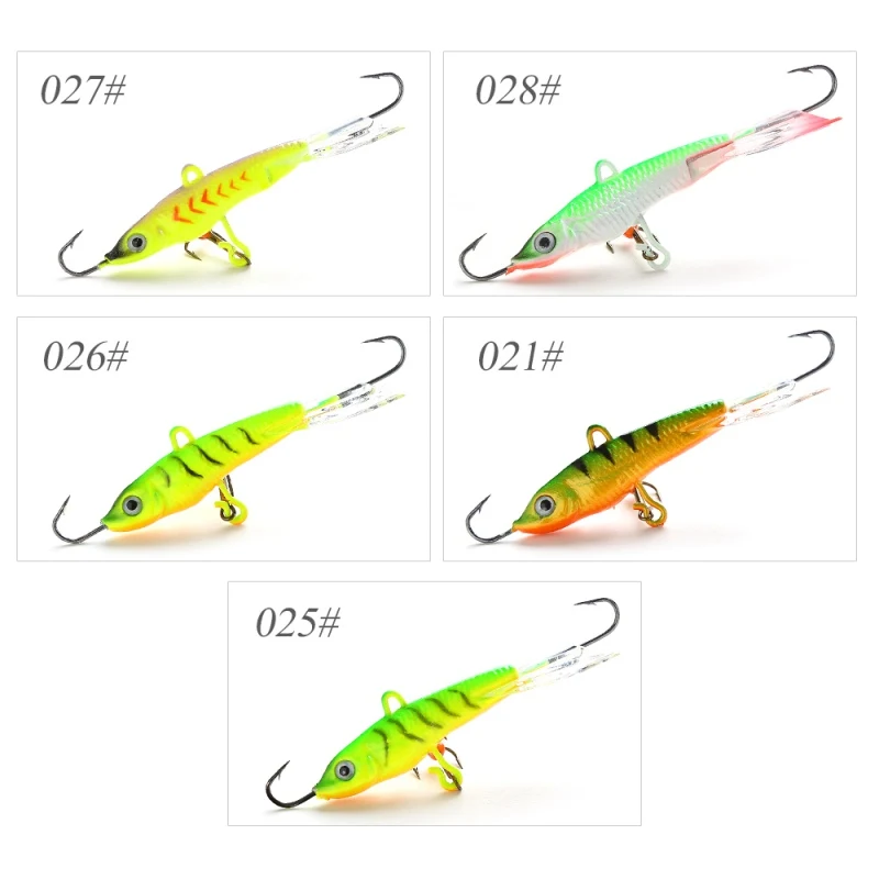 15G Balancer Winter Ice Fishing Lure Jig Bait Fishing Hooks 3D Eyes Lead Hard Lure Jigging Lure Fishing Tackle Lure
