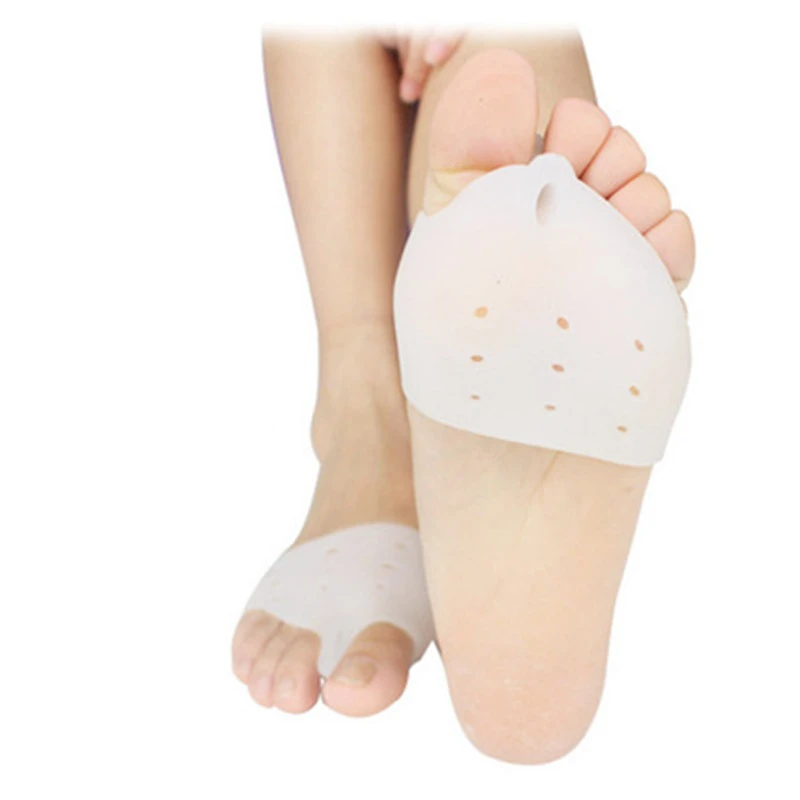 2 шт. Hallux корректор для косточки на ноге ортопедические брекеты костного пальца силиконовый корректор для большого пальца подушечки для ног Педикюр ортопедическая прокладка