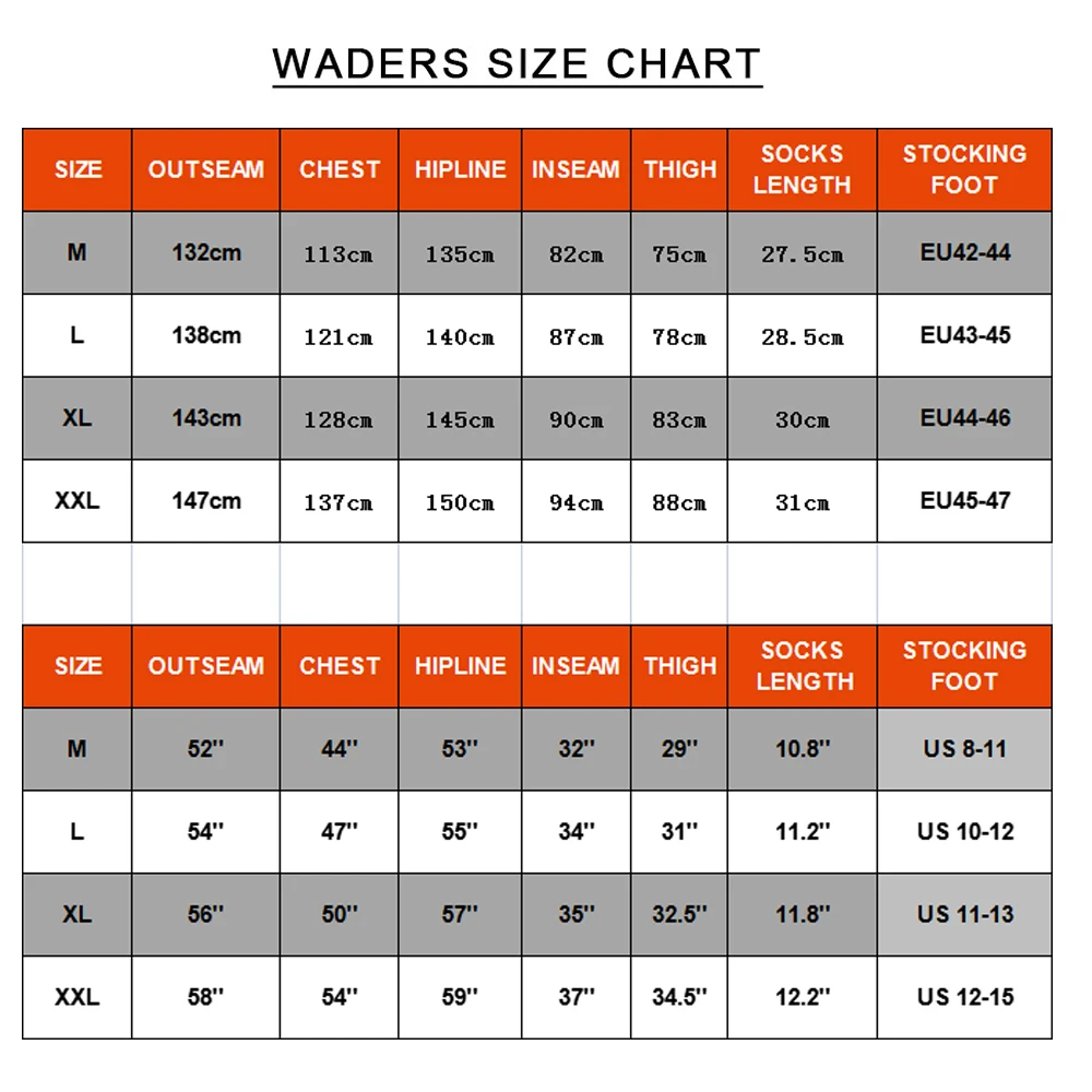 Fly Fishing Waders 5-Layer Zippered Chest Waders