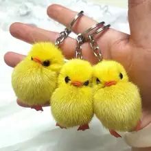 Jouets en peluche canard jaune mignon de 5cm porte clés poupées animaux en peluche doux jouet pour enfants bébés filles cadeaux de noël réconfortants