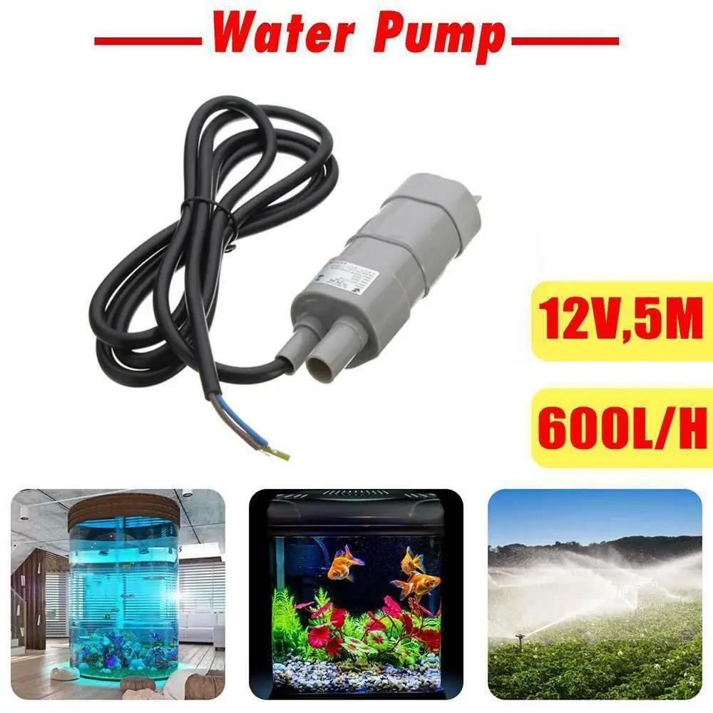 DC12V 5 м 600л/ч мини погружной водяной насос для туалета фургон дом на колесах лодки