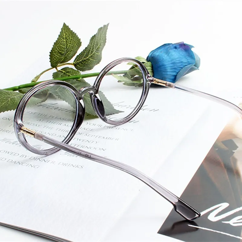 XojoX ретро круглые очки, оправа для мужчин, анти-синие оправы для очков, модные негабаритные компьютерные очки для близорукости, оправа для женщин