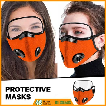 

Maskers Filter PM2.5 Breathable Mascarillas Mouth Mask Unisex Safety Air Fog Protection Mask With Eyes Shield Detachable mask