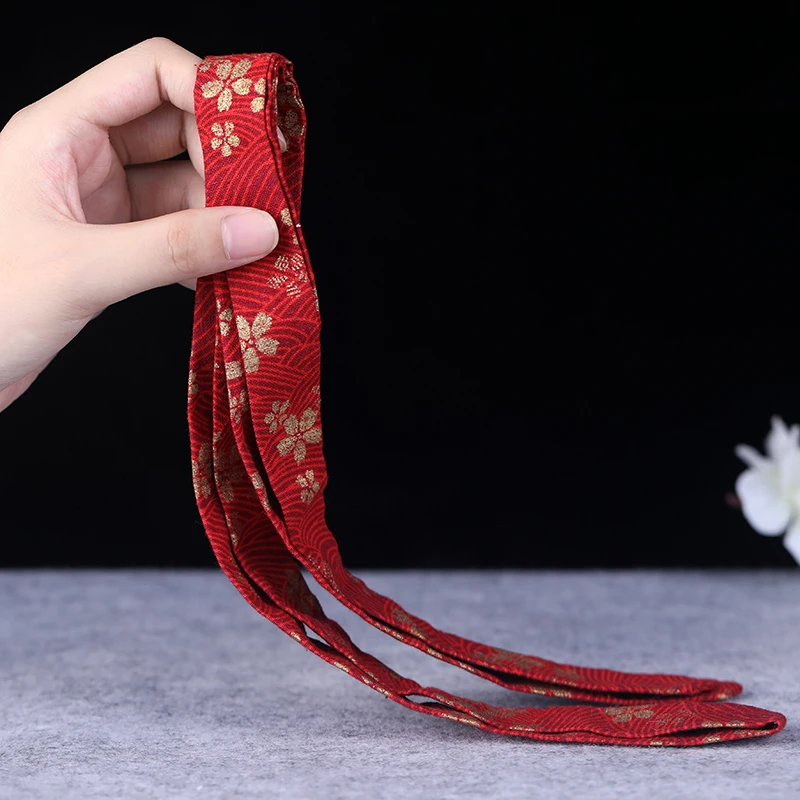 Hanfu лента для волос бронзовая супер фея Народно-пользовательская бахрома на ленте костюм аксессуары Hanfu аксессуары косплей украшения для волос - Цвет: Wine Red sakura A
