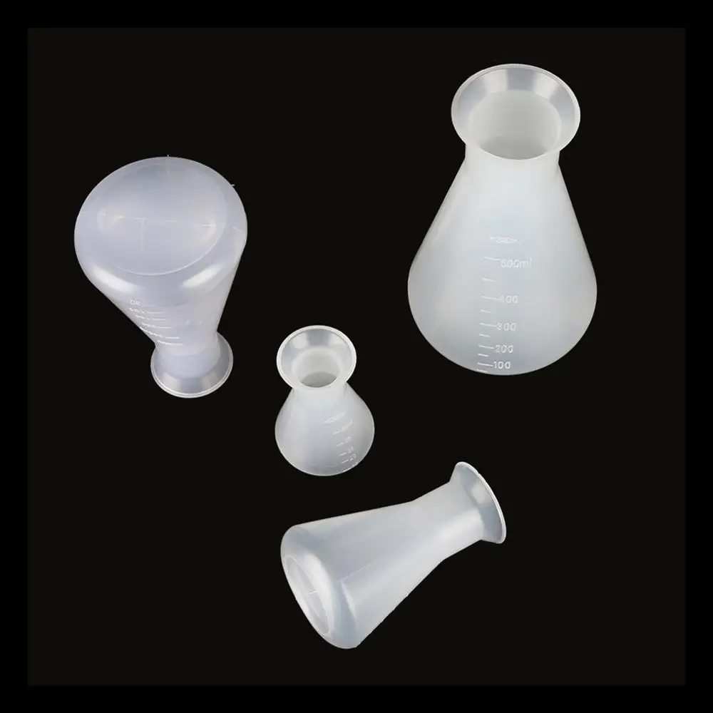 Plastic Erlenmeyer Flask Narrow Neck Conical Triangle Flask Chemistry Laboratory Analysis Instrument 50/100/250/500ml lab volumetric flask