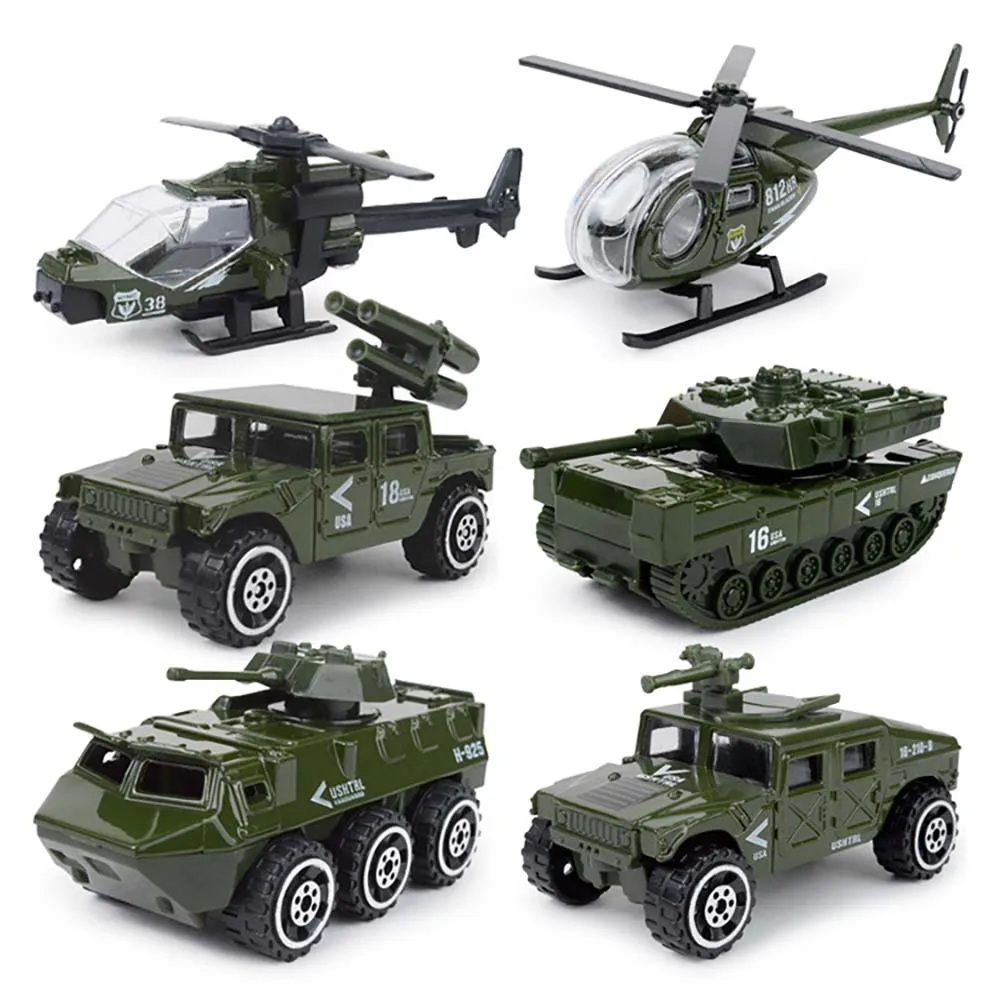 Детская карманная игрушка набор автомобилей из сплава 1: 87 мини пожарный военный специальный полицейский сплав модель автомобиля ролевой игры подарок на день рождения 8701