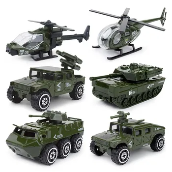 

Children's Pocket Toy Alloy Car Set 1:87 Mini Fire Military Special Police Alloy Car Model Role-playing Birthday Gift 8701