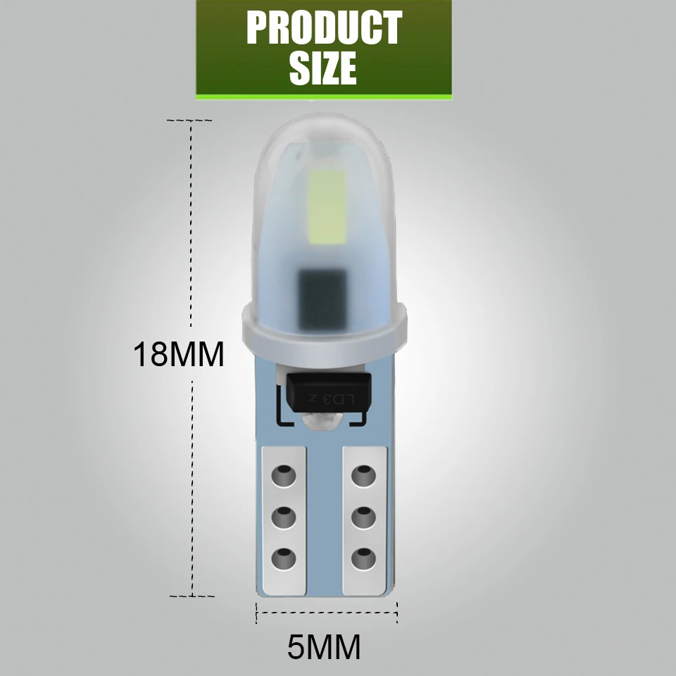 10X T5 Led ڵ ׸  W3W W1.2W ǥñ    Ǳ   ڵ ȣ 12V ȭƮ 