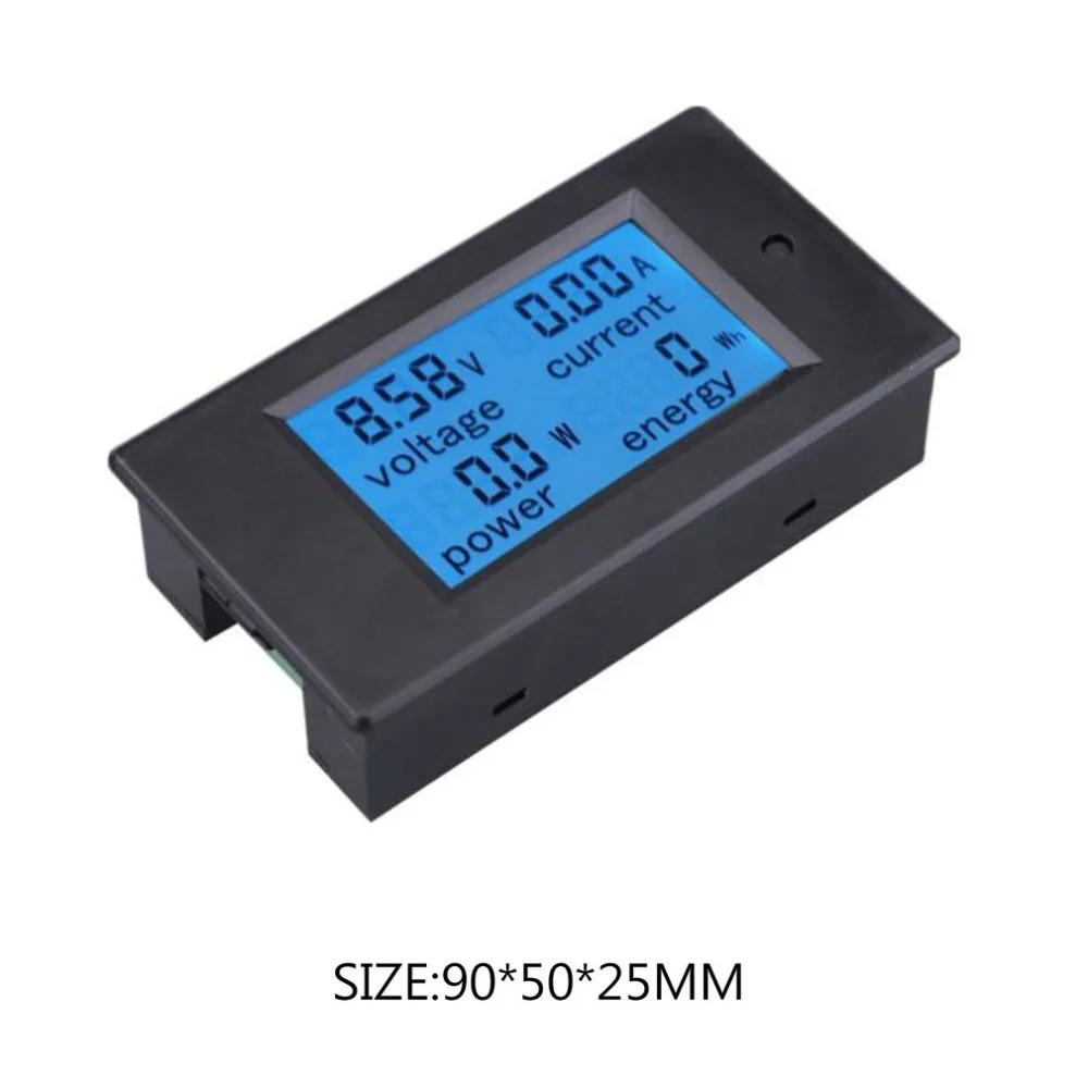 DC lcd четыре-в-одном многофункциональный измеритель 20/50/100A ЖК-цифровой дисплей Напряжение Ток Мощность Электрический счетчик энергии