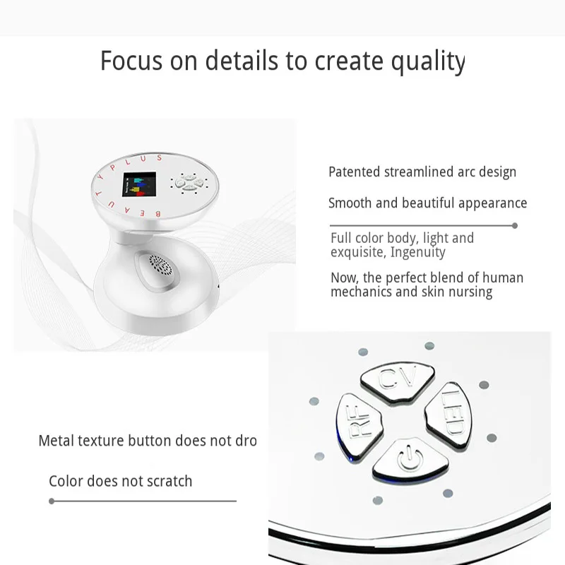  Ultrasonic Beauty Slimming Device Radio Frequency Blue Red Led Light Photon Therapy Acne Remove Wri - 4000563465140