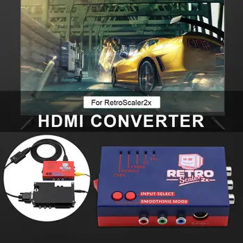 

HDMI Converter Durable Zero Lag Video Audio Adapter Box For RetroScaler2x Game Machine High Quality Easy To Use
