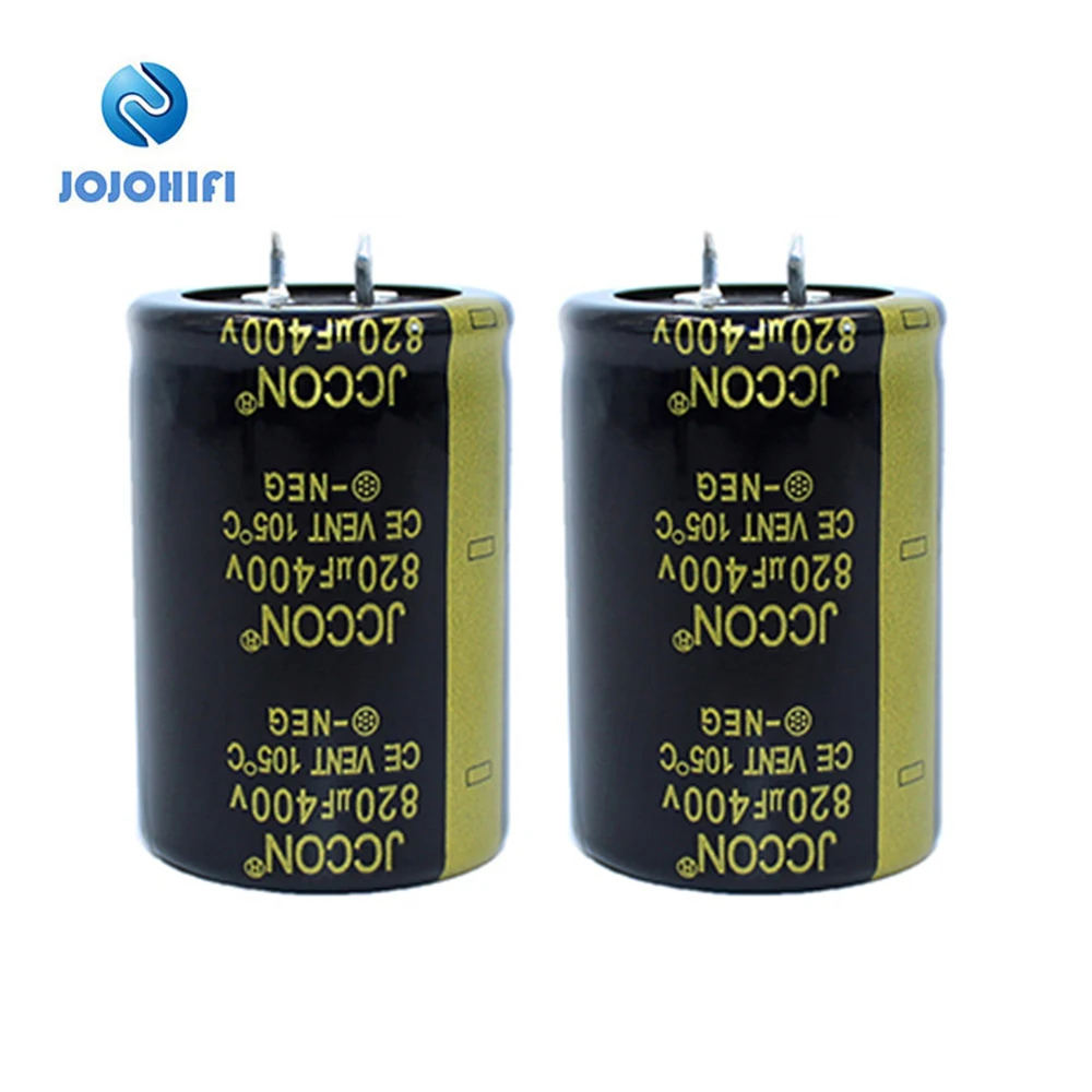 2pc 400V 820UF 35x50mm JCCON 105 ℃ Full-Voltage Electric Welding Machine in-line Electrolytic Capacitor Inverter Horn Capacitors 2pc 400v 820uf 35x50mm jccon 105 ℃ full voltage electric welding machine in line electrolytic capacitor inverter horn capacitors