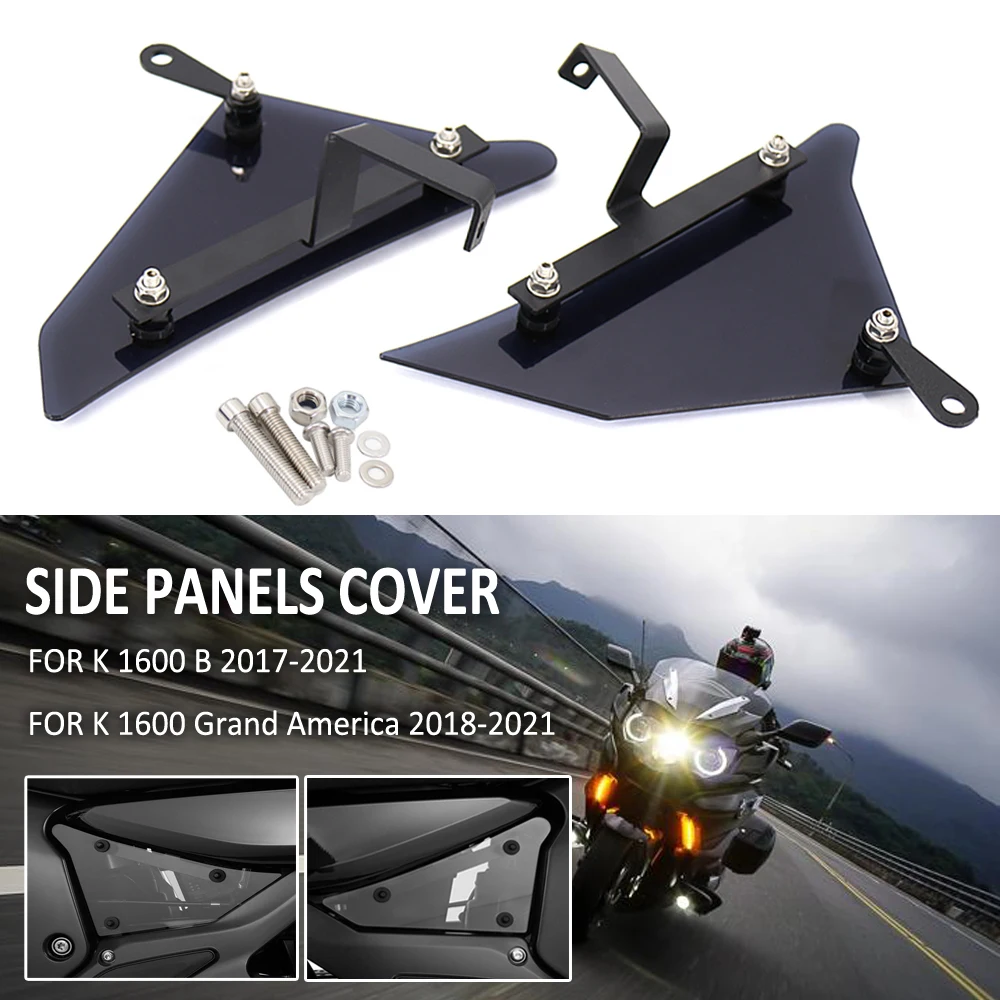 

NEW Motorcycle Side Panels Fill Fairing Cowl Cover Tank Plates Trim For BMW K1600B K1600GA K1600 Grand America / B K 1600 B GA