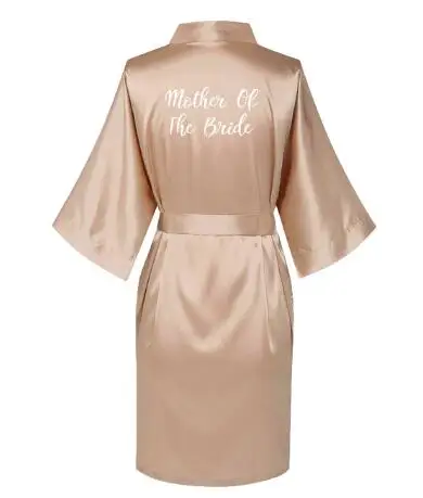 Satin Silk Robes Women Clothing Sleepwear Plus Size Wedding BathRobe Bride Bridesmaid Dress Gown